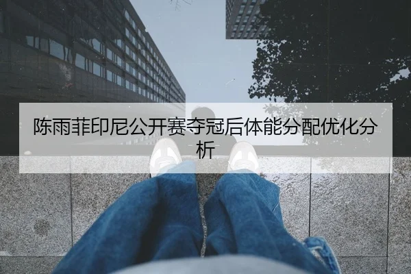 陈雨菲印尼公开赛夺冠后体能分配优化分析